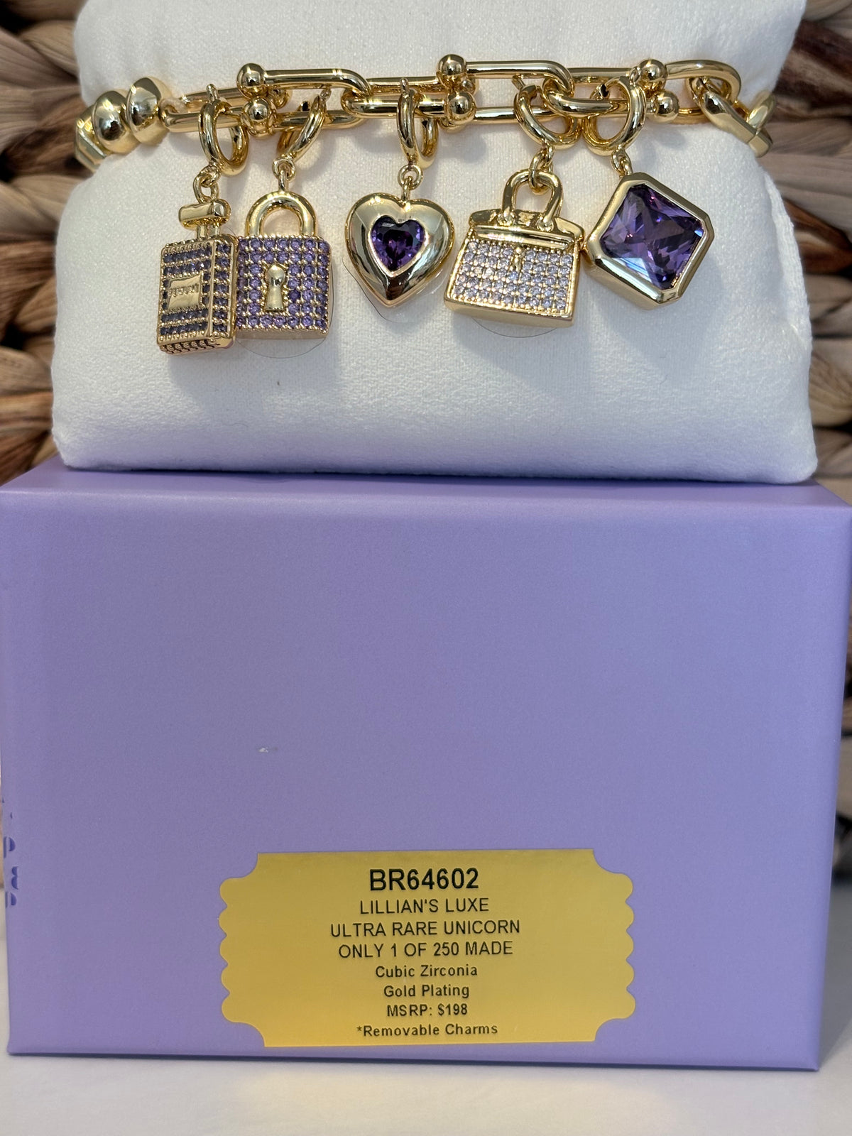 Charmelier Charm Bracelet- Lillian's Luxe Unicorn